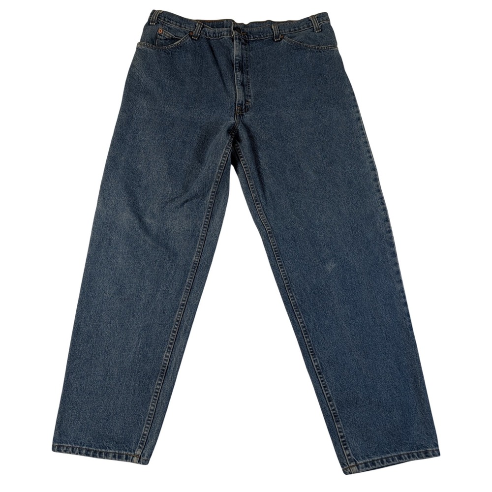 Levis 550 Orange Tab Mens 40x32 Relaxed Fit Tapered Leg Vintage Blue Jeans USA